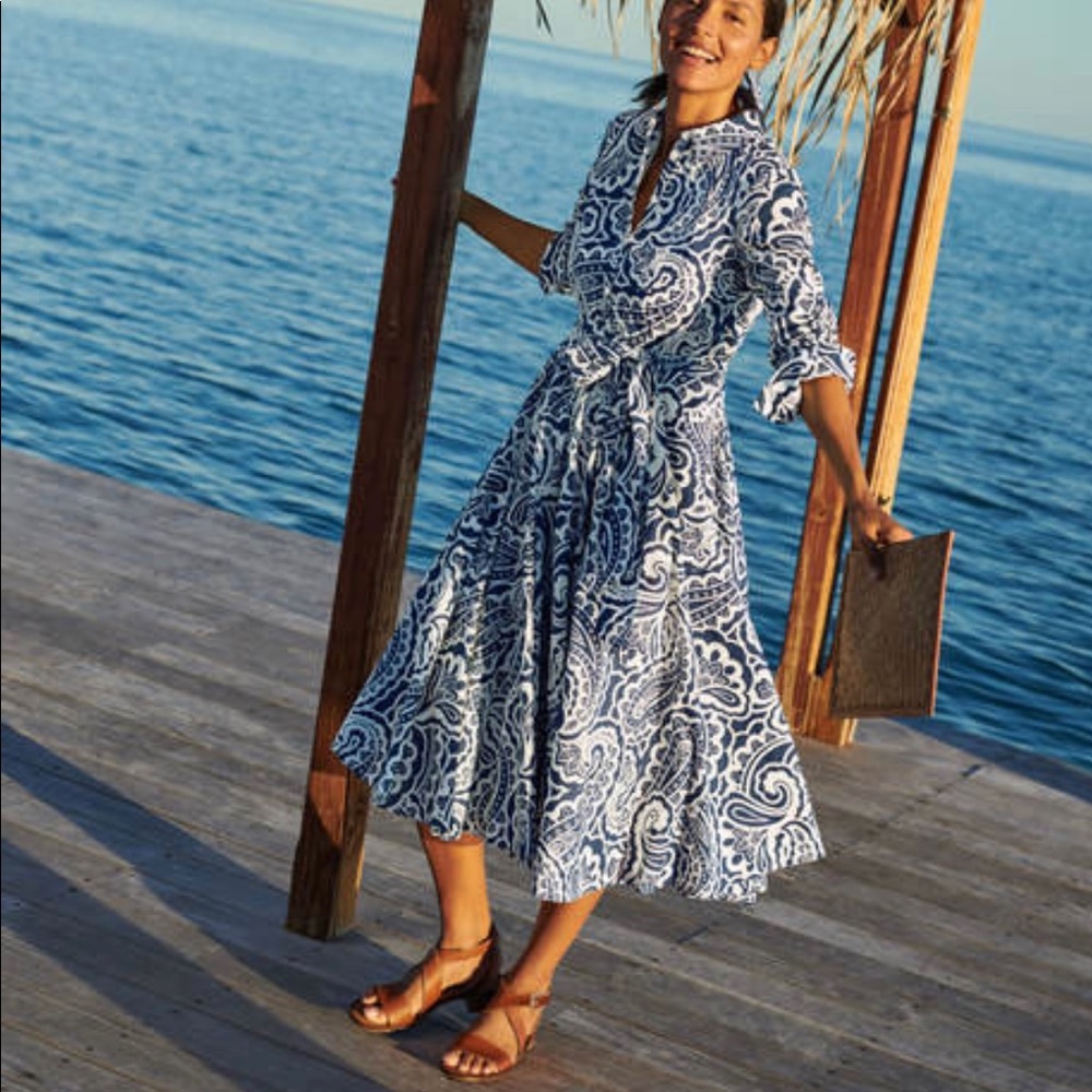 NWT Boden Kitty Midi Shirt Dress, size US 6R